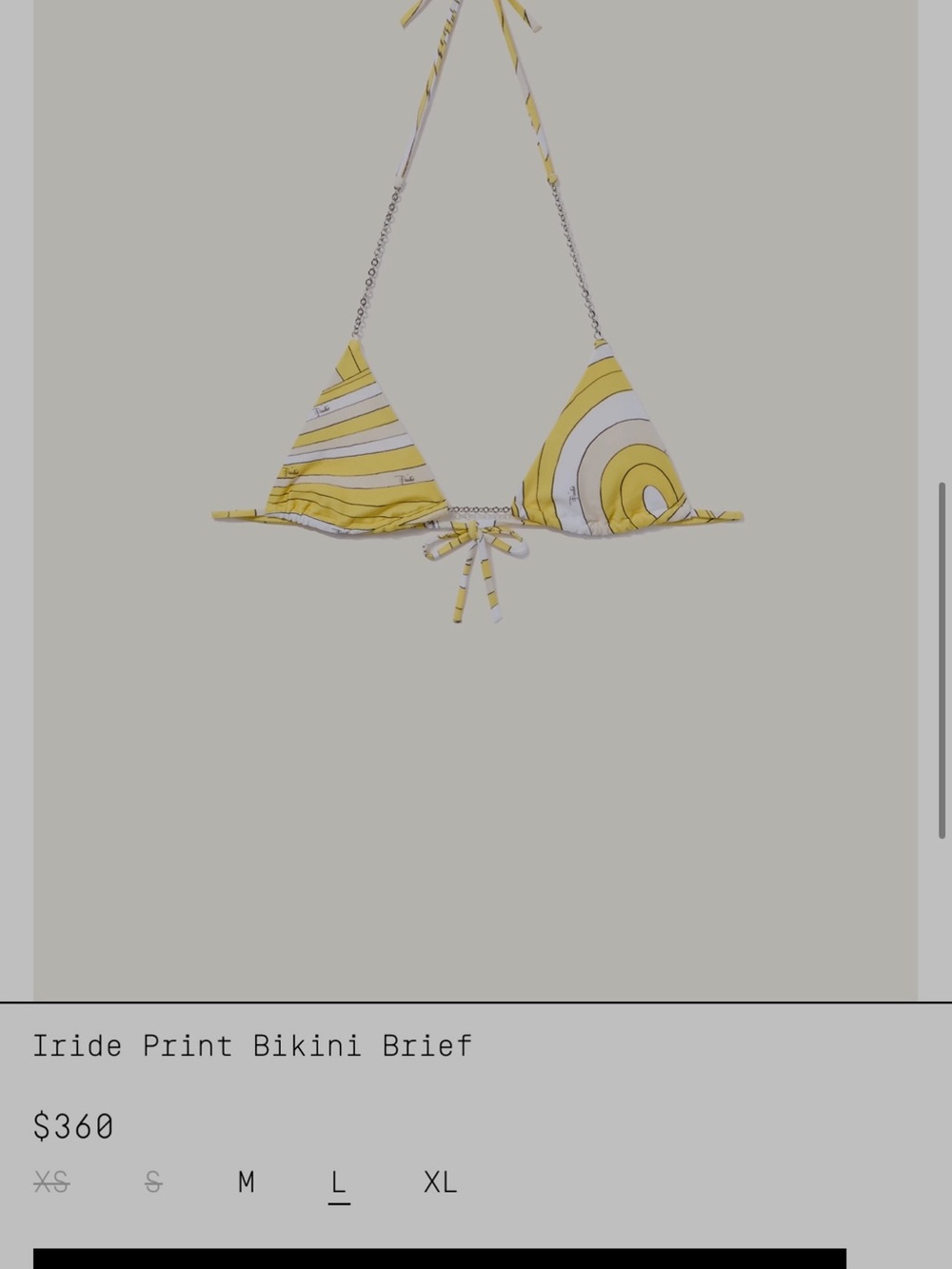 Pucci yellow bikini 3 piece - Picture 3 of 4